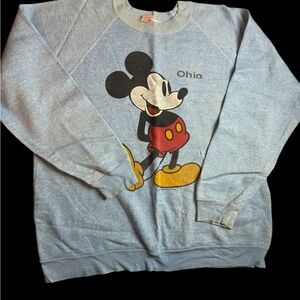 Vintage 70s Ohio Mickey Mouse Graphic Sweater